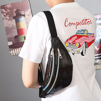 Sac banane RFID léger et compact avec poches zippées pour le quotidien, les voyages, la course à pied et la chasse