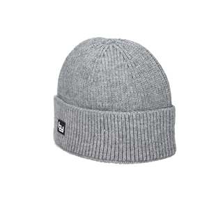 Bonnet pour femme Byblos, gris, tricot côtelé, chaleur hivernale - Product Image 3