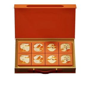 Caja de Pastel Lunar China Personalizada de Lujo con Logotipo Impreso en Relieve, Reciclable, para Panadería, Empaque de Alimentos de Papel al por Mayor - Product Image 2