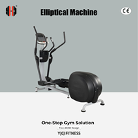 Bicicleta Elíptica Profesional Comercial con Frenado Magnético y Tracción Trasera para Gimnasio y Equipamiento de Fitness