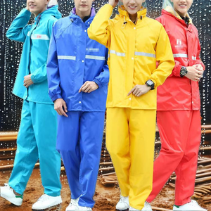 Vente Chaude – Combinaison de Pluie Légère en Polyester Imperméable et Respirante avec Capuche, Teinte Unie, pour l'Été – Service OEM - Product Image 2