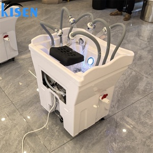 Kisen Cabine de douche portable, bac de lavage pour salon de coiffure et SPA capillaire, lit vapeur, bac à shampoing avec réservoir d'eau - Product Image 3