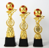 Démo Usine En Gros Football Sujet Sports Et Compétition Prix Trophée Coupe Personnalisé Football En Plastique Artisanat Trophées