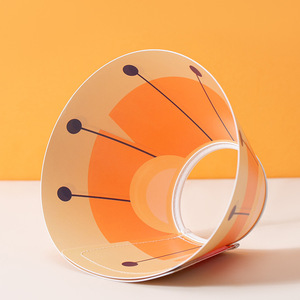 Carino stampa Elizabethan <span class=keywords><strong>collare</strong></span> Anti-leccatura per animali domestici forniture per la sterilizzazione regolabile copricapo per animali domestici - Product Image 1