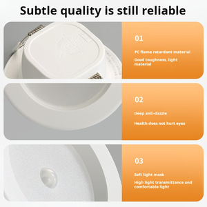 3 trong 4in 6 trong <span class=keywords><strong>LED</strong></span> <span class=keywords><strong>PIR</strong></span> cảm biến chuyển động Downlight trong nhà trần chiếu sáng lịch thi đấu hồng ngoại cơ thể con người cảm ứng cho lối đi hành lang - Product Image 4