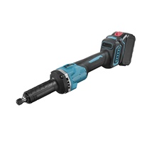 Meuleuse industrielle sans fil 21V sans balais, 25000 tr/min, haute vitesse, à long cou, électrique, à vitesse variable, pour le travail des métaux et la réparation de moules