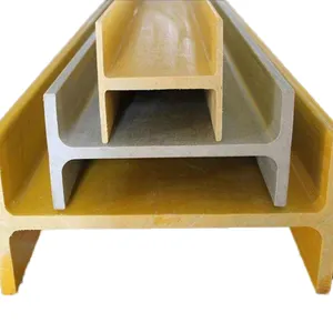 Fiberglass Pultruded Supplier Structural Profiles Plastic I Beam High Strength FRP Pultrusion Profiles