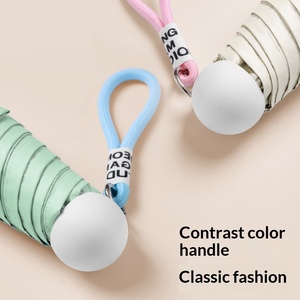 Sombrilla Plegable Portátil Compacta de Cinco Pliegues con Protección Solar UV y Diseño Atractivo, Venta Directa de Fábrica - Product Image 3