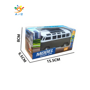 Ajb Diecast xe ô tô đồ chơi cho trẻ em xe buýt kim loại xe với rebound lực lượng âm nhạc đèn cửa xe mở chức năng đóng cửa - Product Image 6