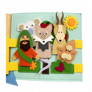 <span class=keywords><strong>Livre</strong></span> sensoriel en tissu Montessori sur le thème des animaux et de la nature, pour enfants de 4 à 12 ans, cadeau de baptême, Hebei - Product Image 5