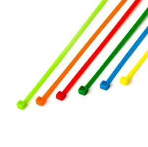 nylon cable ties multi color red blue green yellow pink wire ties CE ROHS Certified HONT in China 5*500mm