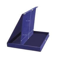 Boîte à plaques en velours bleu 23x19 cm pour trophées, médailles et récompenses