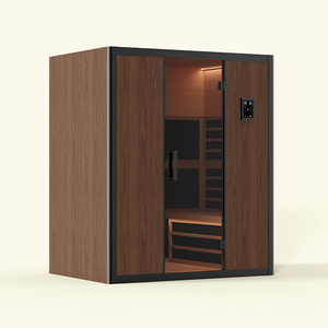 Sauna infrarouge lointain pour 4 personnes, en bois de cèdre de luxe, pour <span class=keywords><strong>spa</strong></span> et bien-être à domicile - Product Image 1