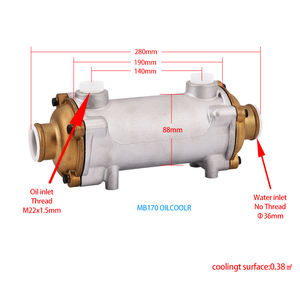 MB170制造新到货船用齿轮箱油交换器冷却器船用发动机齿轮箱油冷却器 - Product Image 1