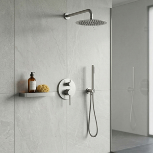 Rubinetto per Vasca da Bagno alla Moda con Singolo Foro, Finitura Nichel Spazzolato, Valvola in Ceramica, <span class=keywords><strong>Antigoccia</strong></span> e Antiperdita - Product Image 4