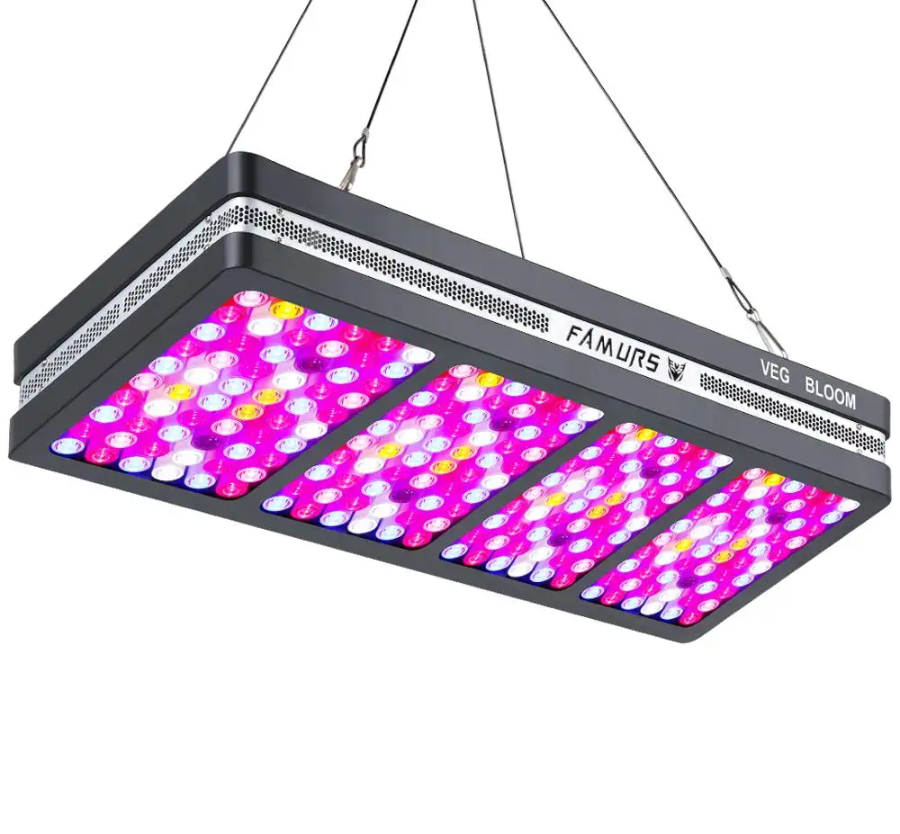 FAMURS 3000W LED Grow Light X3 Reflector Series Grow Lamp, Triple Chip LED Plant Light Full Spectrum for Indoor Plants