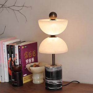 Marble Table <b>Lamp</b> <b>Led</b> Desk <b>Lamp</b> Warm <b>Light</b> Bedroom Bedside <b>Lamp</b> Creative Designer Style - Product Image 1