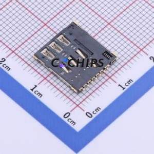 SIM-13A SIM Card Connector SMD Connector Self-Return Type Nano SIM Card Card Holder With Card Detection - Product Image 2