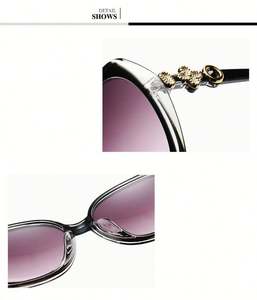 Lunettes de soleil ovales surdimensionnées pour hommes et femmes, nouvelle collection 2019, verres HD de haute qualité, protection UV400, style œil de chat - Product Image 6