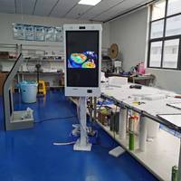 Dispositivos de señalización digital a prueba de agua para exteriores, quiosco LCD de Metal para publicidad, caja de negocios, quiosco de pantalla táctil, LED blanco y blanco