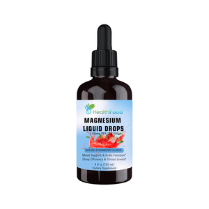 Gotas Líquidas de Magnesio en Oferta, 100 mg por Porción, Sabor Fresa, 4 fl oz, Apoyo para Dormir, Salud Cerebral, Control del Estrés - Product Image 1