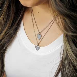 Pendentif Breloque Cœur Mains en Argent Sterling 925 pour Collier Bracelet - Breloque Jésus m'aime - Product Image 4