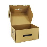 Cajas impresas al por mayor 12x7x4 caja de cartón corrugado de marca grande