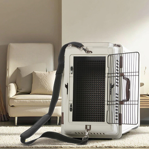 Caisse de transport pour animaux de compagnie Pet Skylight Flight Carrier Light Travel Dog Box de haute qualité, avec logo et couleur personnalisés, et roulettes. - Product Image 3