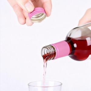 Venta Directa de Fábrica: Tapón de <span class=keywords><strong>Aluminio</strong></span> ROPP Antiderrames para Vino, Tapón de Rosca de <span class=keywords><strong>Aluminio</strong></span> con Revestimiento de PE - Product Image 3