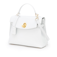 Marque de mode Sacs de créateur pour femmes Sac à main de luxe personnalisé pour femmes Sacs à bandoulière en cuir véritable blanc pur élégant avec logo