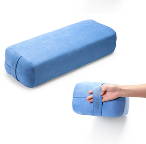 Coussin de <span class=keywords><strong>yoga</strong></span> rectangulaire en daim hautement élastique et durable, coussin auxiliaire de <span class=keywords><strong>yoga</strong></span> Iyengar, support pour le cou et la taille pour débutants, personnalisable - Product Image 1