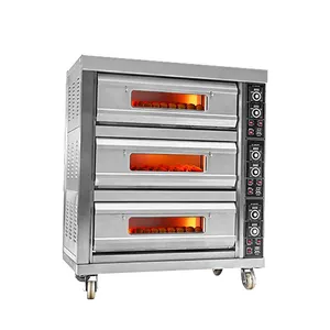 Commercial catering equipment 3 Deck Oven 6-Tray Gas and Electric Baking Ovens for Sale for bakery