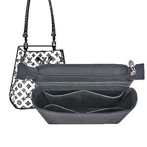 Organizador de Bolso de Fieltro con Múltiples Bolsillos, Inserto para Bolso de Mano, Tamaño Personalizado, Compatible con Bolsos Tote Longchamp, Desmontable, Moderno, OEM ODM - Product Image 5