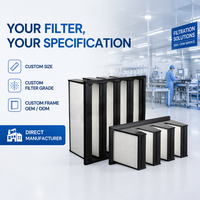 Filter Udara V-bank Efisiensi Tinggi, Filter Udara AC, Kotak V-bank Rigid, Filter Hepa untuk Penggunaan Sistem AHU HVAC