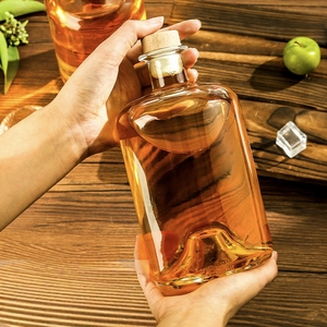 Bouteille en verre transparente à base concave de 750 ml en stock pour vin <span class=keywords><strong>rouge</strong></span>, liqueur, vin de fruits, vinaigre, whisky, <span class=keywords><strong>vodka</strong></span> – Vente en gros - Product Image 3