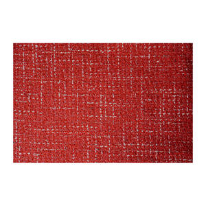 Tela Tweed de Primera Calidad Hecha en Corea, con Cinta Roja y Blanca, Textura de Nudo Retorcido, OEM y ODM, Textil Tejido Personalizado - Product Image 1