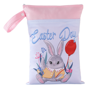 定制印花双口袋储物袋-旅行家庭办公室可批发手柄防水可重复使用的收纳袋 - Product Image 3