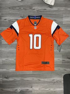 Nouveau maillot de football américain cousu 2026 des Denver Broncos : Bo Nix, Courtland Sutton, Bonitto, RJ Harvey, Barron, Talanoa Hufanga, Elway - Product Image 2