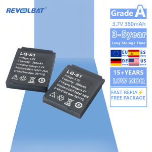 Revolabat Reemplazo 3,7 V 380mAh Batería de iones de litio DZ09 <span class=keywords><strong>A1</strong></span> X6 V8 Reloj inteligente Lipo Tipo de almacenamiento Electrodoméstico - Product Image 2