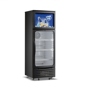 Refrigerador <span class=keywords><strong>vertical</strong></span> <span class=keywords><strong>de</strong></span> doble puerta para bebidas, Enfriador <span class=keywords><strong>de</strong></span> bebidas, escaparate <span class=keywords><strong>de</strong></span> exhibición <span class=keywords><strong>de</strong></span> <span class=keywords><strong>vidrio</strong></span> con <span class=keywords><strong>precio</strong></span> <span class=keywords><strong>de</strong></span> fábrica - Product Image 1