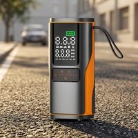 Compresseur d'air portable intelligent sans fil 150 PSI pour pneus, monocylindre avec écran LCD numérique et arrêt automatique pour voiture