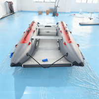 Venta Caliente, Bote Inflable Rápido de 3.3m 3.5m 4m, Piso Inflable con Tecnología Drop Stitch, Bote Inflable para Pesca/Buceo