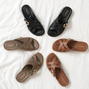 Sandalias Planas de Una Sola Tira para Mujer, Estilo Moderno y Popular en Internet, para Viajes, Playa y Aire Libre - Product Image 4