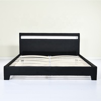 Lit incurvé en similicuir PU Willsoon, design italien exclusif, avec éclairage LED, design spécial, pour chambre à coucher