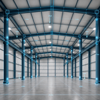 Structure en acier Q355B : Solution d'entrepôt à grande portée de 50 m avec conception d'ingénierie 3D gratuite pour une livraison rapide de projets à l'étranger