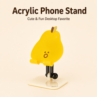 Support de bureau flexible en acrylique pour téléphone et tablette, réglable en hauteur et en angle, base antidérapante, vente en gros d'usine