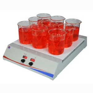 HFH China Digital 9 Head Multi-position Channel Hotplate Magnetic Stirrer Heating cheap magnetic stirrer for Chemical Test