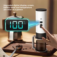 Machine à café portable entièrement automatique à capsules en plastique avec pompe à pression de 15 bars et réservoir d'eau de 0,5 L pour usage domestique et extérieur
