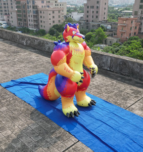 Chất lượng cao <span class=keywords><strong>Inflatable</strong></span> phim hoạt hình động vật đứng sói đồ chơi cho quảng cáo hiển thị - Product Image 6