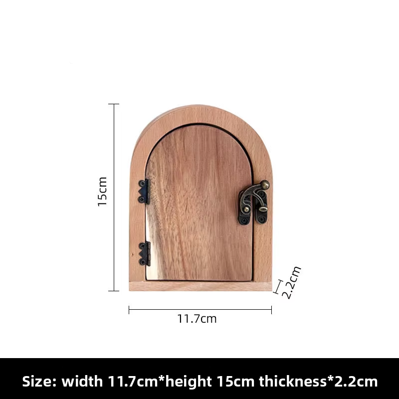 Telaio della porta ad arco in legno massello